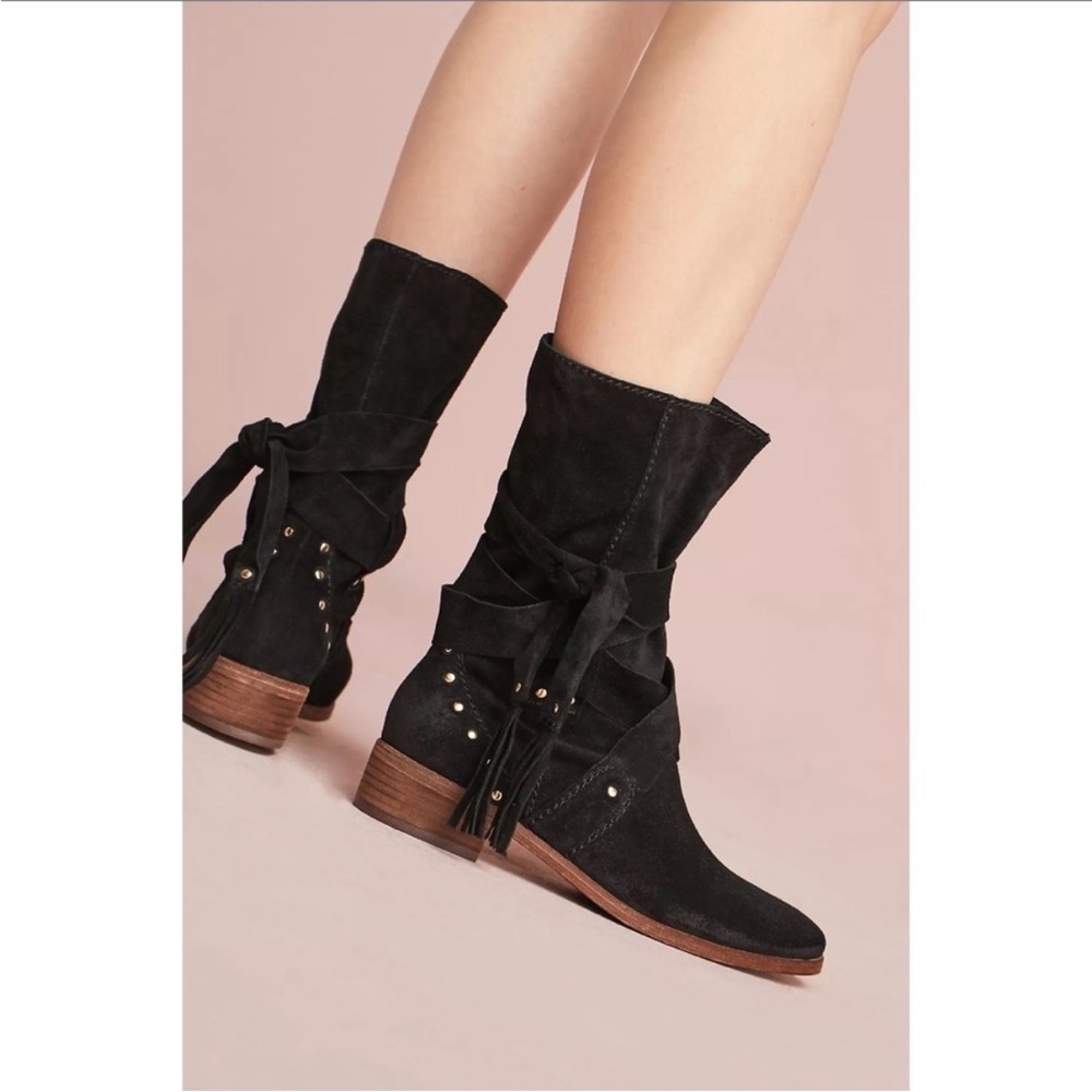Black Suede Ankle Boots